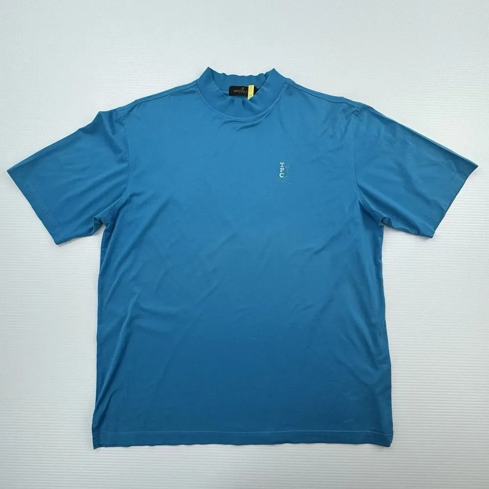 Bugatchi TPC Scottsdale Golf Shirt Mens M Blue Mercerized Cotton